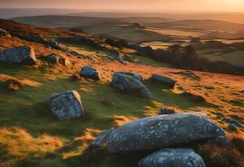 Wall Mural - A view of Dartmoor National Park in Devon