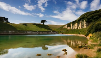 Wall Mural - A view of the Jurassic Coast in Dorset