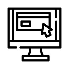 website line icon