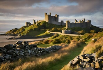 Wall Mural - A view of Harlech Castle in North Wales