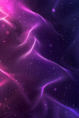 Leinwandbilder - Abstract parallel lines creating waves with a gradient transitioning from deep purple to plum,