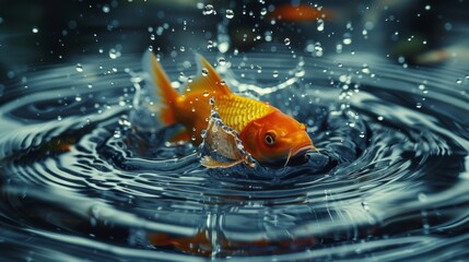Water in a Koi Fish Pond