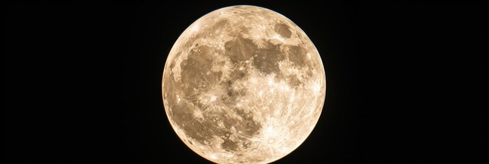 full moon illuminating the darkness of night