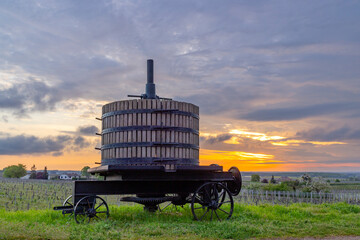 Poster - Old wine press near Vougeot, Cote de Nuits, Burgundy, France