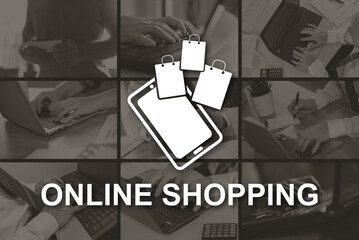 Poster - Concept of online shopping