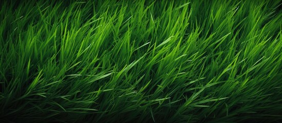 Wall Mural - Template with grass texture background for copy space image.