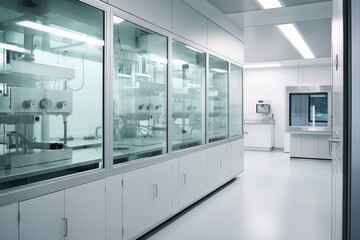 Canvas Print - Advanced Clean Laboratory Facility Interior