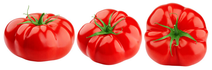 Wall Mural - Tomato isolated on white background, clipping path, full depth of field