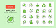 © Artco - Line icons about ecology. Contains such icons as recycle, eco label, bio fuel and more. 256x256 Pixel Perfect editable in two colors