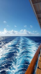 Wall Mural - View from a large cruise ship whilst at sea