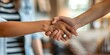 © Anastasiia - Real Estate Broker and Customer Shake Hands After Signing House Contract. Concept Real Estate, Broker, Customer, House Contract, Handshake