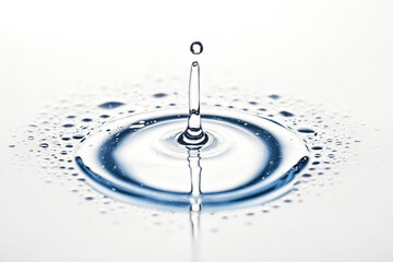 Poster - Water Drop Impact with Ripple Effect