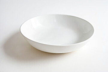 Canvas Print - White Ceramic Bowl on White Background