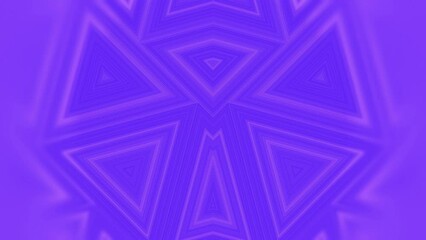 Fototapete - Symmetrical geometric pattern of running pink stripes. 3d render loop animation