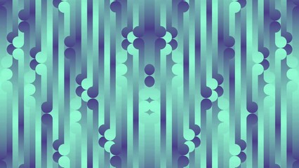 Poster - Shapes and patterns in neon colors in motion. 3d rendering loop animation