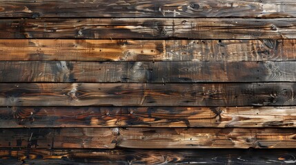 Sticker - Detail of rustic, distressed wood planks with natural patterns and markings - perfect for backgrounds