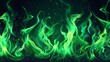 © Avve Diana - The concept of fantasy is represented by mystical green flames on a dark background