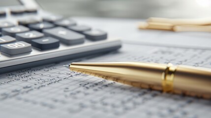 Poster - The calculator and pen