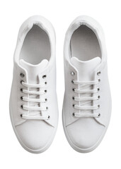 Poster - Png white canvas sneaker woman's shoes