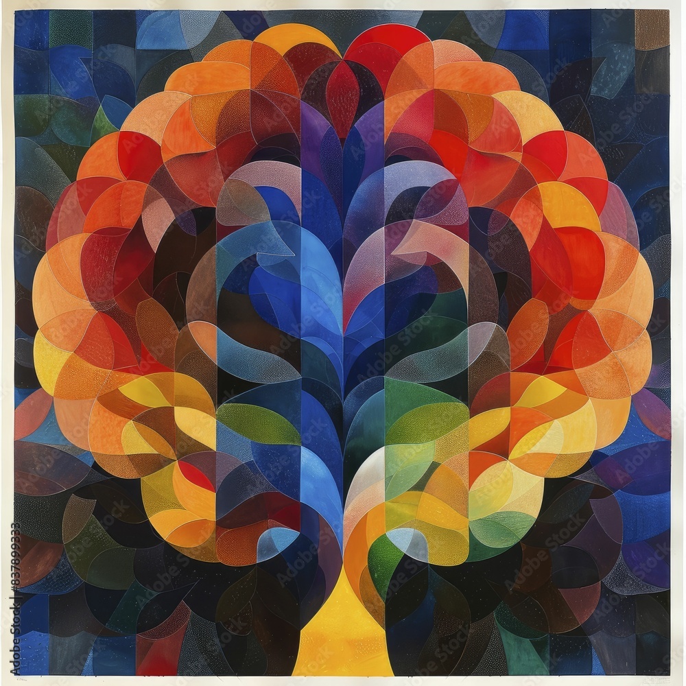 Stock-Illustration „Visualizing creativity through vibrant brain ...