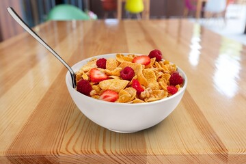 Canvas Print - Tasty fresh breakfast healthy dessert.