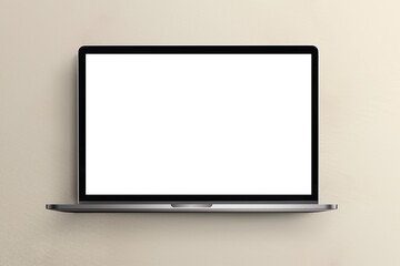 Canvas Print - Png blank laptop screen mockup