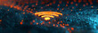 © Maryam - Symbolic Abstract Background Depicting Wireless Network and Data Connectivity Wi-Fi Icon Concept Wireless Connectivity Wifi Network Abstract