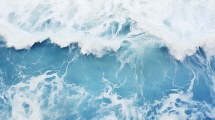 Nature background of Waves sea water surface ocean background, Bird's eye view ocean in sunny day,Sea ocean waves water background,Top view turquoise sea