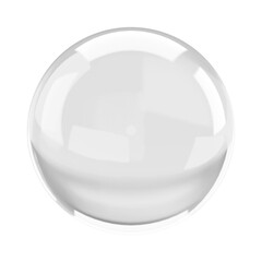 sphere png in 3d bubble, transparent background