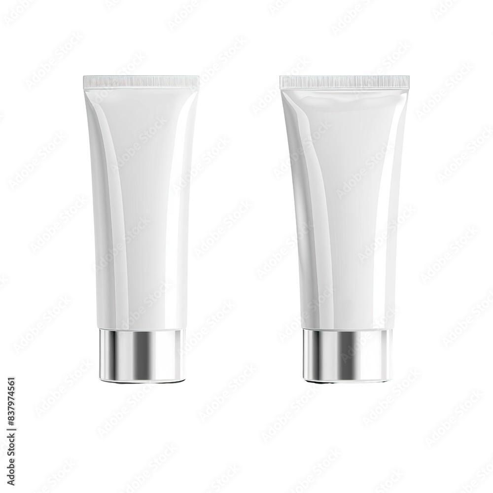 White cosmetic tube pack, isolated on white background Stock Photo ...