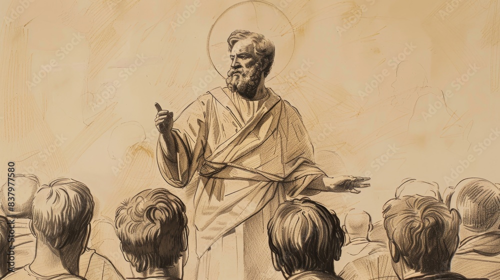 saint-paul-the-apostle-s-missionary-role-preaching-to-a-crowd