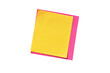 © Sodapeaw - Stack of colorful sticky notes isolated on transparent background. featuring yellow and pink paper. Perfect for reminders, office, school, and organization.