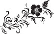 © ROHIT - Retro Floral Emblem Design Antique Floral Vector Icon