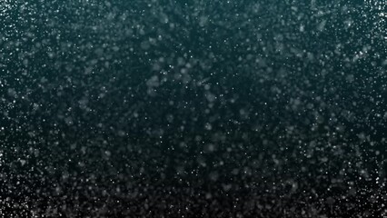 Aufkleber - Dust Particles with Flare on Dark backlight Background Background in Slow Motion. Looped 3d Animation of Dynamic Wind Particles In The Air.