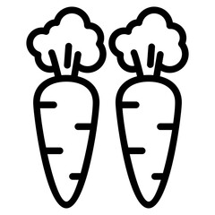 Poster - carrot icon