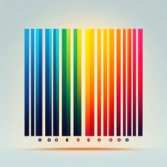 Wall Mural - barcode color illustration