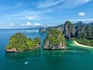 Wall Mural - Beautiful island and beach. Krabi, Thailand, adventure and travel concept