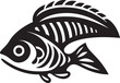 © ROHIT - Ancient Tribal Fish Icon Inka Logo Inka Inspired Tribal Fish Emblem Minimal Art