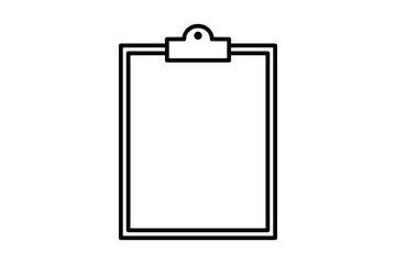 Poster - Clipboard icon. icon related to edit tool. suitable for web site, app, user interfaces, printable etc. line icon style. simple vector design editable