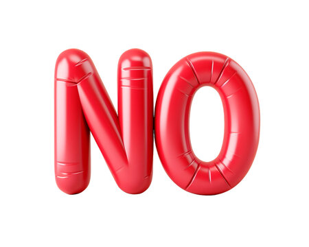 Photo with inflatable word with matte red letters 