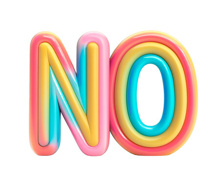 Photo with inflatable neon multicolored letters 
