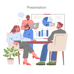 Poster - Presentation concept Vector illustration