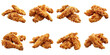 © ideaCuz Studio - Collection of Panko-Crusted Fried Chicken Tenders isolated on transparent png background. Generative ai