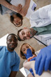 © standret - View from below of group of doctors