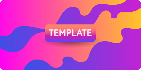 Poster - modern backgrounds with abstract elements and dynamic shapes. compositions of colored spots. vector 