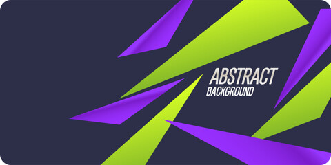 Poster - Abstract geometric background. Design poster with the flat figures. Vector illustration.
