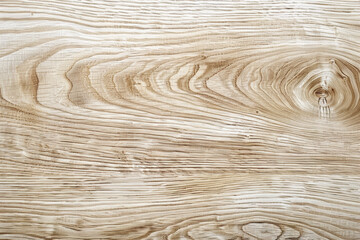 Poster - Close-up image of a light wooden texture with natural grain patterns. Ideal for backgrounds in designs, presentations, or projects needing organic elements.