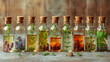© เฉลิมชัย ถามล - Glass bottles with medicinal herbs