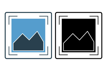 Poster - Resize icon. icon related to edit tool. suitable for web site, app, user interfaces, printable etc. solid icon style. simple vector design editable