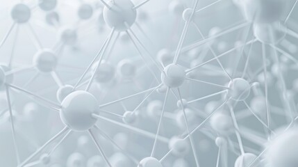 Poster - Global network on bright background. 3D rendering